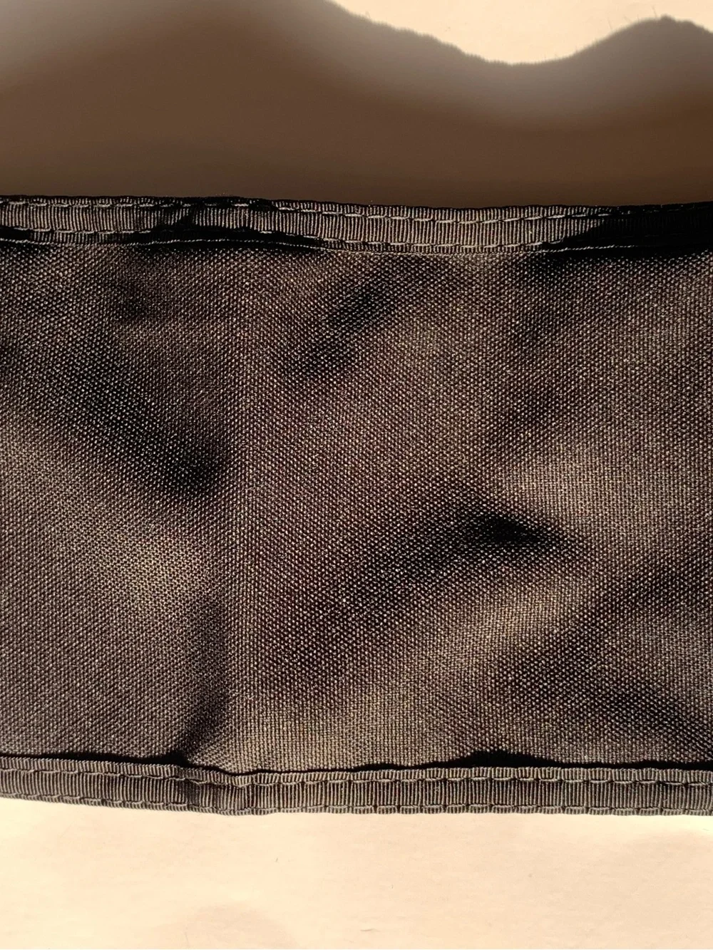 Vintage Rainbow of California Velcro Bifold Wallet Black Nylon USA Made NOS 90s